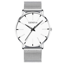 Load image into Gallery viewer, GENENA Luxury Men‘s Watch Fashion Mens Watches Brand Blue Mesh Belt Business Watch Men Quartz Wristwatch Clock Relogio Masculino