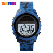 Load image into Gallery viewer, SKMEI Solar Supply Digital Watch Men Lithium Battery Sport Mens Wristwatches Waterproof Date Chrono Watches For Male montre 1585
