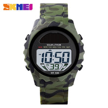 Load image into Gallery viewer, SKMEI Solar Supply Digital Watch Men Lithium Battery Sport Mens Wristwatches Waterproof Date Chrono Watches For Male montre 1585