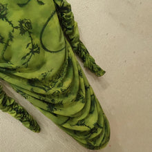 Load image into Gallery viewer, TWOTWINSTYLE Print Hit Color Ruched Dresses For Women Turtleneck Long Sleeve Sexy Slim Mini Dress Female 2020 Fashion Summer New