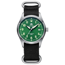 Load image into Gallery viewer, Automatic Mechanical Men's watch Sapphire Crystal Stainless Steel NH35 Pilot watch1940 Leather Waterproof automatic watch men