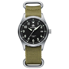 Load image into Gallery viewer, Automatic Mechanical Men's watch Sapphire Crystal Stainless Steel NH35 Pilot watch1940 Leather Waterproof automatic watch men