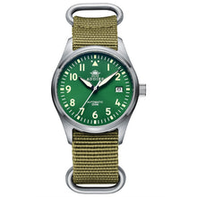 Load image into Gallery viewer, Automatic Mechanical Men's watch Sapphire Crystal Stainless Steel NH35 Pilot watch1940 Leather Waterproof automatic watch men