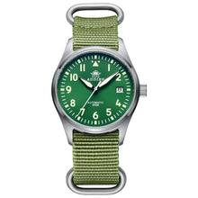 Load image into Gallery viewer, Automatic Mechanical Men's watch Sapphire Crystal Stainless Steel NH35 Pilot watch1940 Leather Waterproof automatic watch men