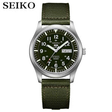 Load image into Gallery viewer, seiko watch men 5 automatic watch Luxury Brand Waterproof Sport Wrist Watch Date mens watches diving watch relogio masculin SNZG