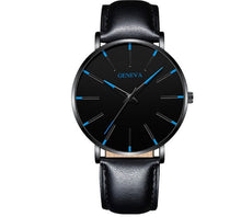 Load image into Gallery viewer, GENENA Luxury Men‘s Watch Fashion Mens Watches Brand Blue Mesh Belt Business Watch Men Quartz Wristwatch Clock Relogio Masculino