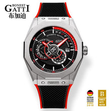 Load image into Gallery viewer, Automatic Mechanical Watch Men Top Brand GATTI Luxury Leather Mens Wristwatches Waterproof Sports Blue Watches Relogio Masculino