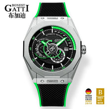 Load image into Gallery viewer, Automatic Mechanical Watch Men Top Brand GATTI Luxury Leather Mens Wristwatches Waterproof Sports Blue Watches Relogio Masculino