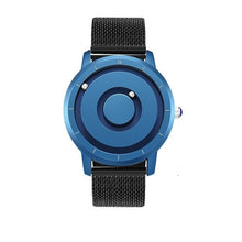 Load image into Gallery viewer, EUTOUR New Innovative Blue Gold Magnetic Metal Multifunctional Watch Men's Fashion Sports Quartz Watch Simple Men's Watch