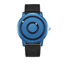 Load image into Gallery viewer, EUTOUR New Innovative Blue Gold Magnetic Metal Multifunctional Watch Men's Fashion Sports Quartz Watch Simple Men's Watch
