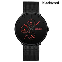 Load image into Gallery viewer, Relogio Masculino 2020 Mens Watches Male Clock Quartz Watch Casual Slim Mesh Steel Men Watch Waterproof Designer Sport Watch