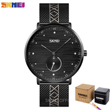 Load image into Gallery viewer, SKMEI Business Quartz Watches Men Fashion Simple Mens Wristwatches Waterproof Stainless Steel Band Hour Clock reloj hombre 9218