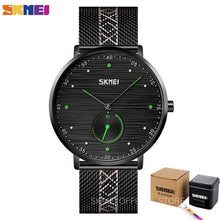 Load image into Gallery viewer, SKMEI Business Quartz Watches Men Fashion Simple Mens Wristwatches Waterproof Stainless Steel Band Hour Clock reloj hombre 9218