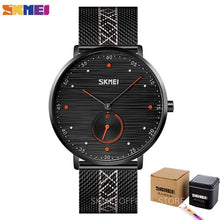 Load image into Gallery viewer, SKMEI Business Quartz Watches Men Fashion Simple Mens Wristwatches Waterproof Stainless Steel Band Hour Clock reloj hombre 9218
