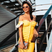 Load image into Gallery viewer, Ocstrade Beaded Lace Bandage Dress 2020 New Arrival Summer Women Sexy Aqua Blue Bandage Dress Bodycon Club Evening Party Dress