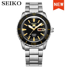 Load image into Gallery viewer, seiko watch men 5 automatic watch top brand luxury Sport men watch set waterproof mechanical military watch relogio masculinoSNK
