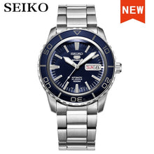 Load image into Gallery viewer, seiko watch men 5 automatic watch top brand luxury Sport men watch set waterproof mechanical military watch relogio masculinoSNK