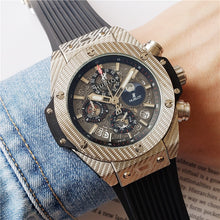 Load image into Gallery viewer, HUBLOT Luxury Brand quartz Mens Watches Quartz Watch Stainless Steel Strap men's wristwatch classic business dress men's watch