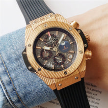Load image into Gallery viewer, HUBLOT Luxury Brand quartz Mens Watches Quartz Watch Stainless Steel Strap men's wristwatch classic business dress men's watch