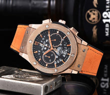 Load image into Gallery viewer, NEW HUBLOT Luxury Brand quartz Mens Watches Quartz Watch Stainless Steel Strap men's wristwatch classic business dress watch