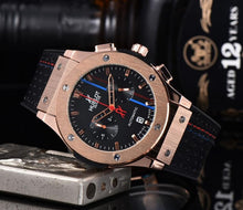 Load image into Gallery viewer, NEW HUBLOT Luxury Brand quartz Mens Watches Quartz Watch Stainless Steel Strap men's wristwatch classic business dress watch