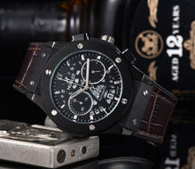 Load image into Gallery viewer, NEW HUBLOT Luxury Brand quartz Mens Watches Quartz Watch Stainless Steel Strap men's wristwatch classic business dress watch