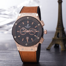 Load image into Gallery viewer, HUBLOT Luxury Brand quartz Mens Watches Quartz Watch Stainless Steel Strap men's wristwatch classic business dress men's watch