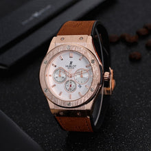 Load image into Gallery viewer, HUBLOT Luxury Brand quartz Mens Watches Quartz Watch Stainless Steel Strap men's wristwatch classic business dress men's watch