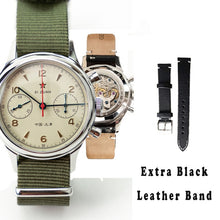 Load image into Gallery viewer, Watches Men Top Brand 1963 Sapphire Mechanical Chronograph Watch Waterproof 1901 Chronograph 38mm Watches For Men Reloj Hombre