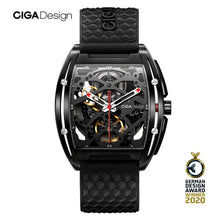 Load image into Gallery viewer, CIGA DESIGN Z Series DLC Automatic Mecthanical Watch Silicone Strap Fashion Timepiece Unisex Wristwatch