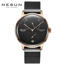 Load image into Gallery viewer, NEW Nesun Mens watches Brand Luxury Automatic Mechanical Watch Leather sapphire Waterproof Relogio Masculi Energy Display N9603
