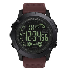 Spovan Top Brand Sport Watch Black Military Quality Military Quality A Plastic Bluetooth Wristwatch Waterproof Date Reloj Mujer