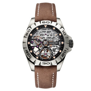 Titanium Case 2020 Top Brand Luxury Men's Watches Skeleton Automatic Mechanical Watch for Men Waterproof Relogio Masculino