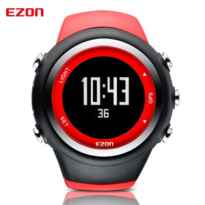 Men's  Digital  Sport Watch Gps Running Watch With Speed Pace Distance Calorie burning  Stopwatch Waterproof 50M EZON T031