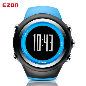 Men's  Digital  Sport Watch Gps Running Watch With Speed Pace Distance Calorie burning  Stopwatch Waterproof 50M EZON T031