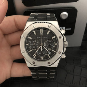 watch men luxury steel quartz watch men business chronograph watch sports Wristwatches 30M waterproof