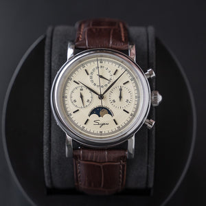 Men's Mechanical Seagull Movement Chronograph Watch Sapphire Moon Phase Wrist Watch Luxury waterproof Numeral zegarek meski