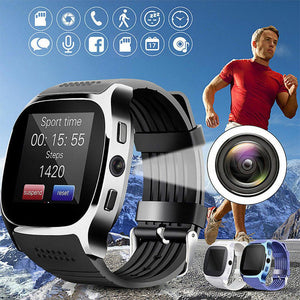 T8 Bluetooth Smart Watch Men With Camera Support SIM TF Card Pedometer Men Women Call Sport Digital watch Men For Android Phone