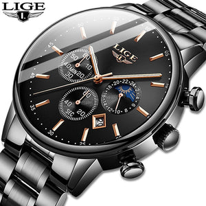 Relojes 2020 Watch Men LIGE Fashion Sport Quartz Clock Mens Watches Top Brand Luxury Business Waterproof Watch Relogio Masculino