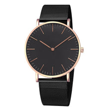 Load image into Gallery viewer, Fashion Women Watches Ultra Thin Stainless Steel Mesh Belt Quartz Wrist Watch Ladies Dress Watch Classic Rose Gold Clock Casual
