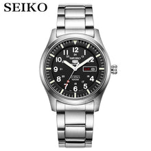 Load image into Gallery viewer, seiko watch men 5 automatic watch Luxury Brand Waterproof Sport Wrist Watch Date mens watches diving watch relogio masculin SNZG
