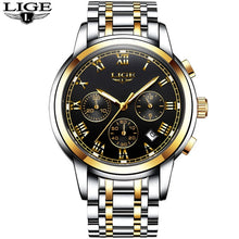 Load image into Gallery viewer, LIGE Mens Watches Fashion Top Brand Luxury Business Automatic Mechanical Watch Men Casual Waterproof Watch Relogio Masculino+Box
