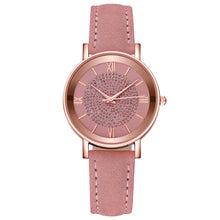 Load image into Gallery viewer, 2020 Starry Sky Dial Watches for Women Fashion Roman Scale Rhinestone Leather Ladies Quartz Watch Female Wrist Watch reloj mujer
