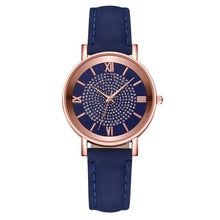 Load image into Gallery viewer, 2020 Starry Sky Dial Watches for Women Fashion Roman Scale Rhinestone Leather Ladies Quartz Watch Female Wrist Watch reloj mujer
