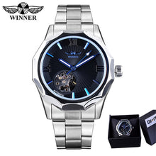 Load image into Gallery viewer, Jaragar 2020 Blue Glass Aviator Series Military True Men Sport Automatic Wrist Watch Top Brand Luxury Mechanical Male Clock Hour
