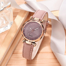 Load image into Gallery viewer, Women Watch Rhinestone Romantic Starry Sky WristWatch Fashion Ladies Leather Watch Clock for Women Relogio Feminino Montre Femme
