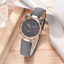 Load image into Gallery viewer, Women Watch Rhinestone Romantic Starry Sky WristWatch Fashion Ladies Leather Watch Clock for Women Relogio Feminino Montre Femme
