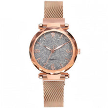 Load image into Gallery viewer, Rose Gold Women Watch 2020 Top Brand Luxury Magnetic Starry Sky Lady Wrist Watch Mesh Female Clock For Dropship relogio feminino
