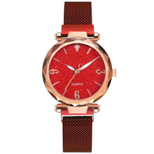 Load image into Gallery viewer, Rose Gold Women Watch 2020 Top Brand Luxury Magnetic Starry Sky Lady Wrist Watch Mesh Female Clock For Dropship relogio feminino
