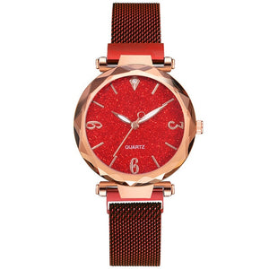 Rose Gold Women Watch 2020 Top Brand Luxury Magnetic Starry Sky Lady Wrist Watch Mesh Female Clock For Dropship relogio feminino